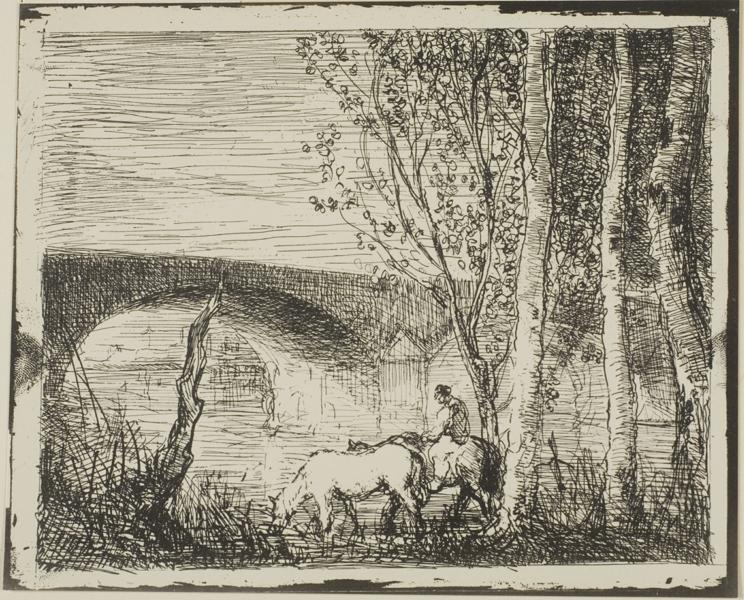 Bridge by Charles François Daubigny. 1862.